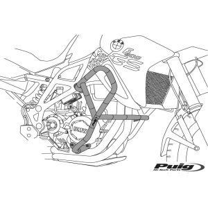 Engine guards PUIG 20404N črna